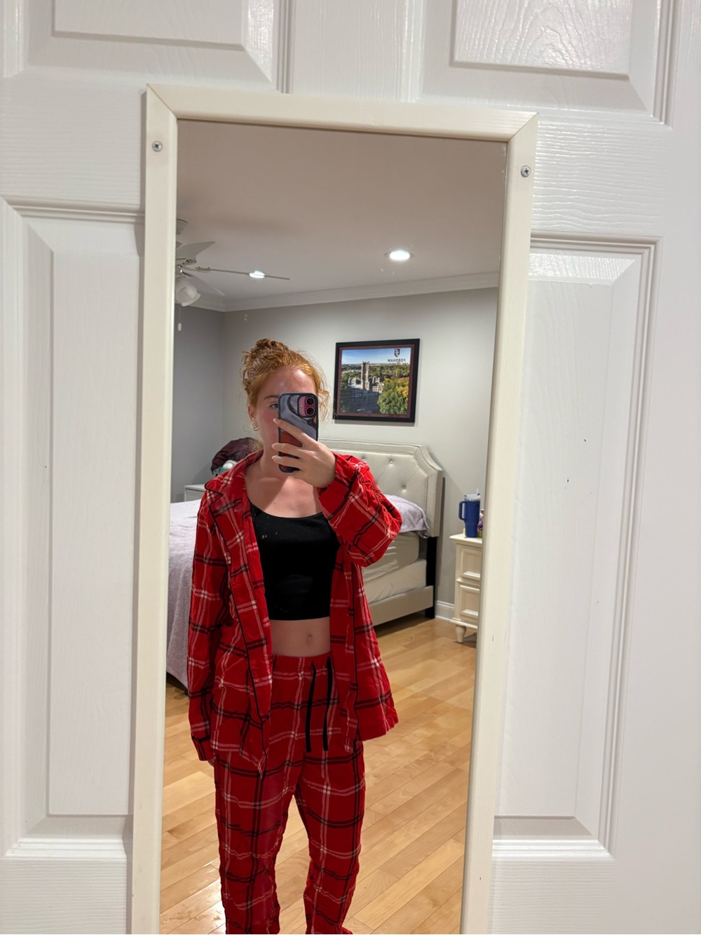 Wondershop Red Plaid Lounge Set - Men's Relaxed Fit